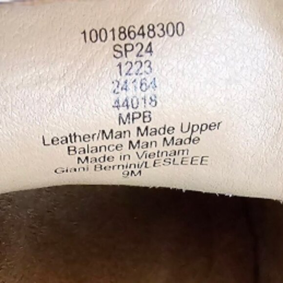 GIANI BERNINI (9) LESLEE Light Blue Leather/Suede Loafers W Memory Foam - Picture 9 of 10